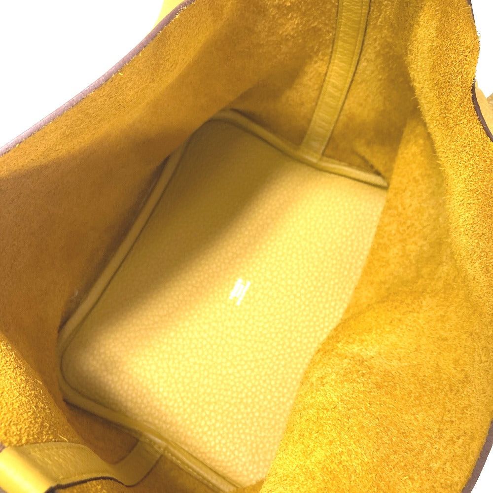Hermes Hermes Picotin Rock Mm 22 Briefcase Tote Bag Handbag Trillon Clemence Women Jeanne Ambre X Silver Hardware Yellow Size ONE SIZE - 10 Thumbnail