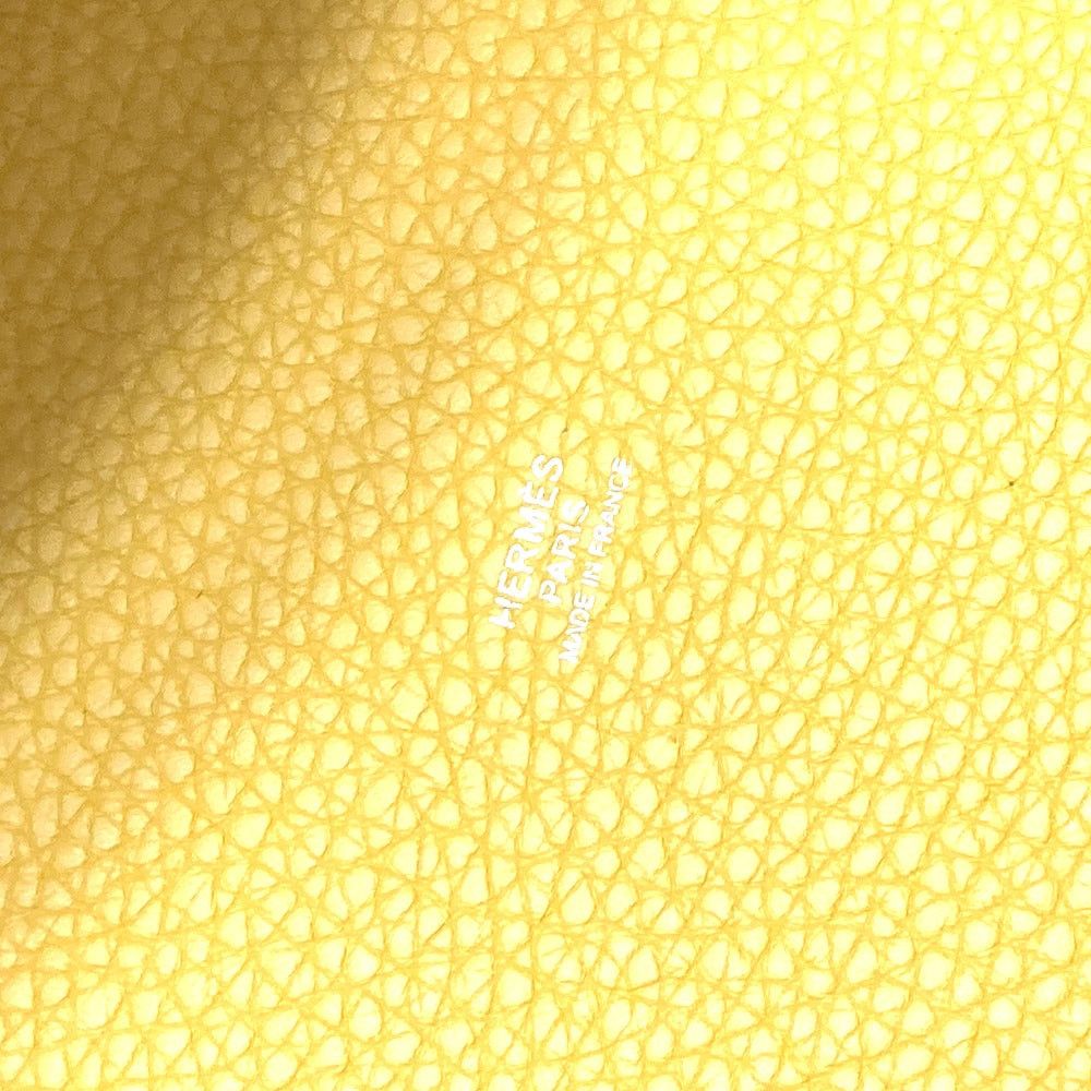 Hermes Hermes Picotin Rock Mm 22 Briefcase Tote Bag Handbag Trillon Clemence Women Jeanne Ambre X Silver Hardware Yellow Size ONE SIZE - 11 Thumbnail
