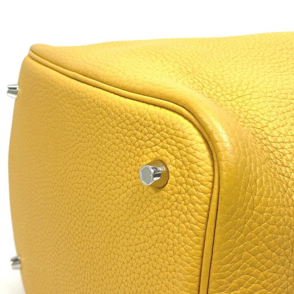 Hermes Hermes Picotin Rock Mm 22 Briefcase Tote Bag Handbag Trillon Clemence Women Jeanne Ambre X Silver Hardware Yellow Size ONE SIZE - 6 Thumbnail