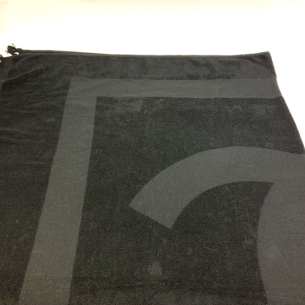 Chanel Chanel Cc Coma Mark Beach Towel Interior Blanket Cotton Women Black Size ONE SIZE - 2 Thumbnail