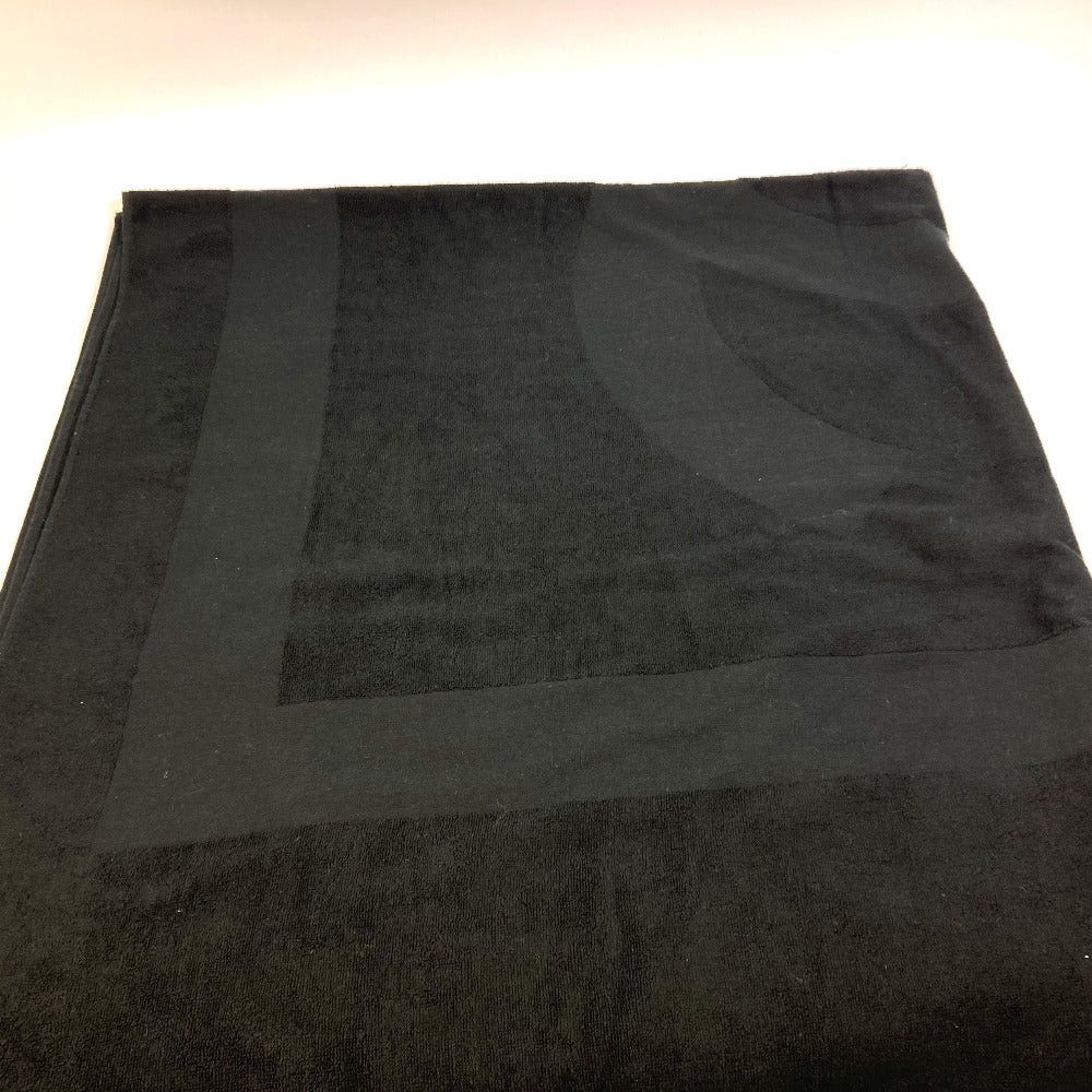 Chanel Chanel Cc Coma Mark Beach Towel Interior Blanket Cotton Women Black Size ONE SIZE - 6 Thumbnail