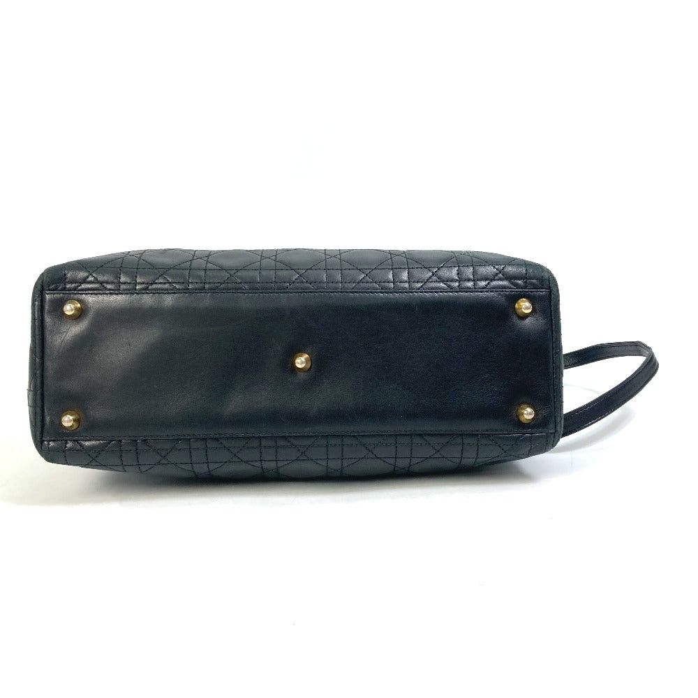 Dior Dior Canape Lady Briefcase 2 Way Bag Shoulder Shawl Handbag Leather Women Black Size ONE SIZE - 4 Thumbnail
