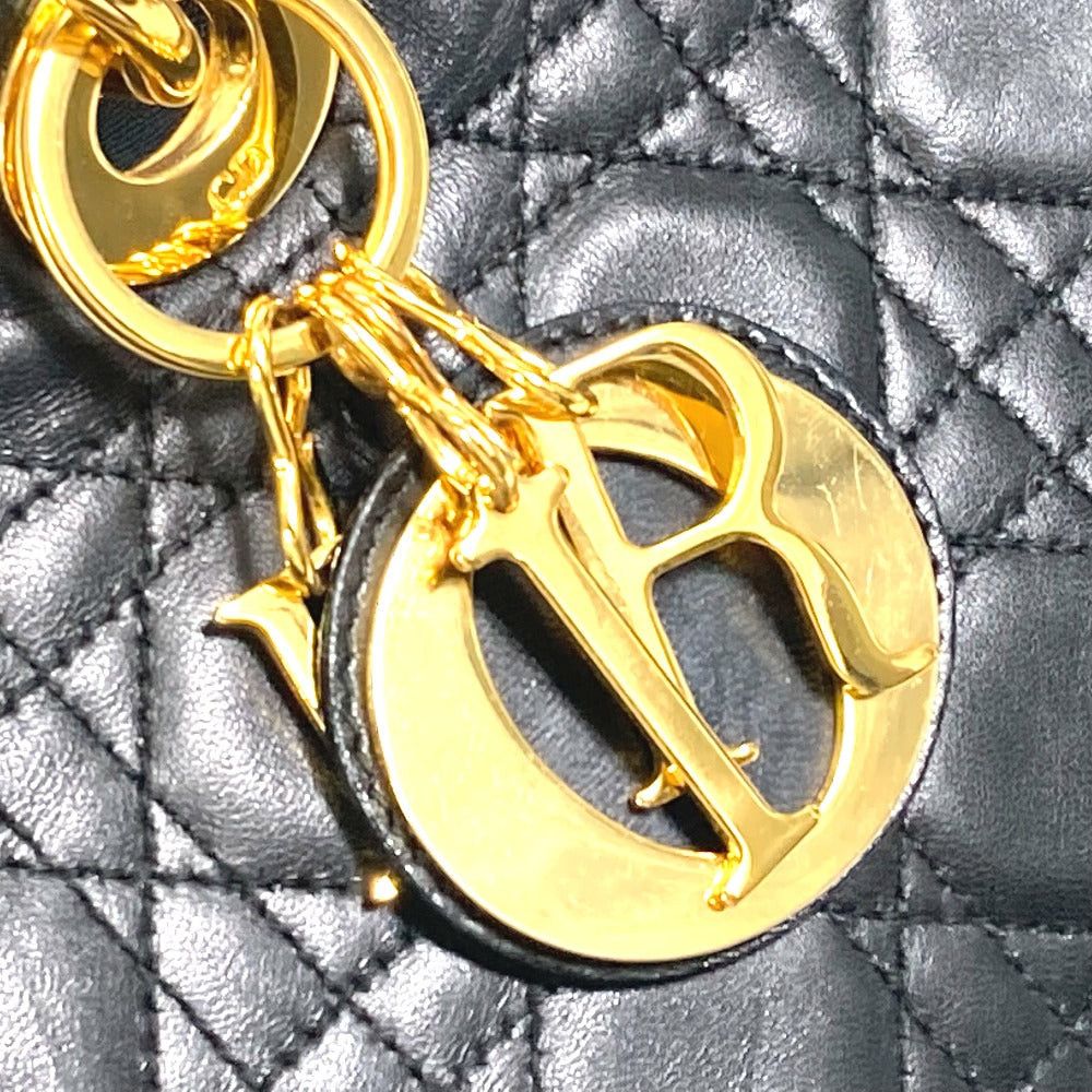 Dior Dior Canape Lady Briefcase 2 Way Bag Shoulder Shawl Handbag Leather Women Black Size ONE SIZE - 13 Thumbnail
