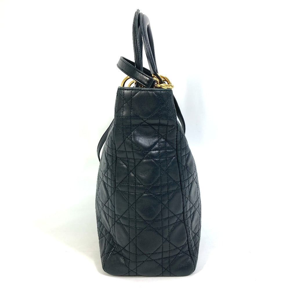 Dior Dior Canape Lady Briefcase 2 Way Bag Shoulder Shawl Handbag Leather Women Black Size ONE SIZE - 3 Thumbnail