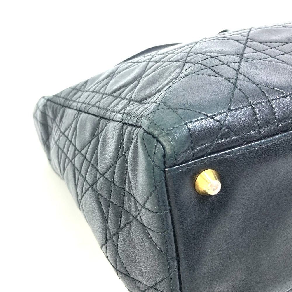 Dior Dior Canape Lady Briefcase 2 Way Bag Shoulder Shawl Handbag Leather Women Black Size ONE SIZE - 7 Thumbnail