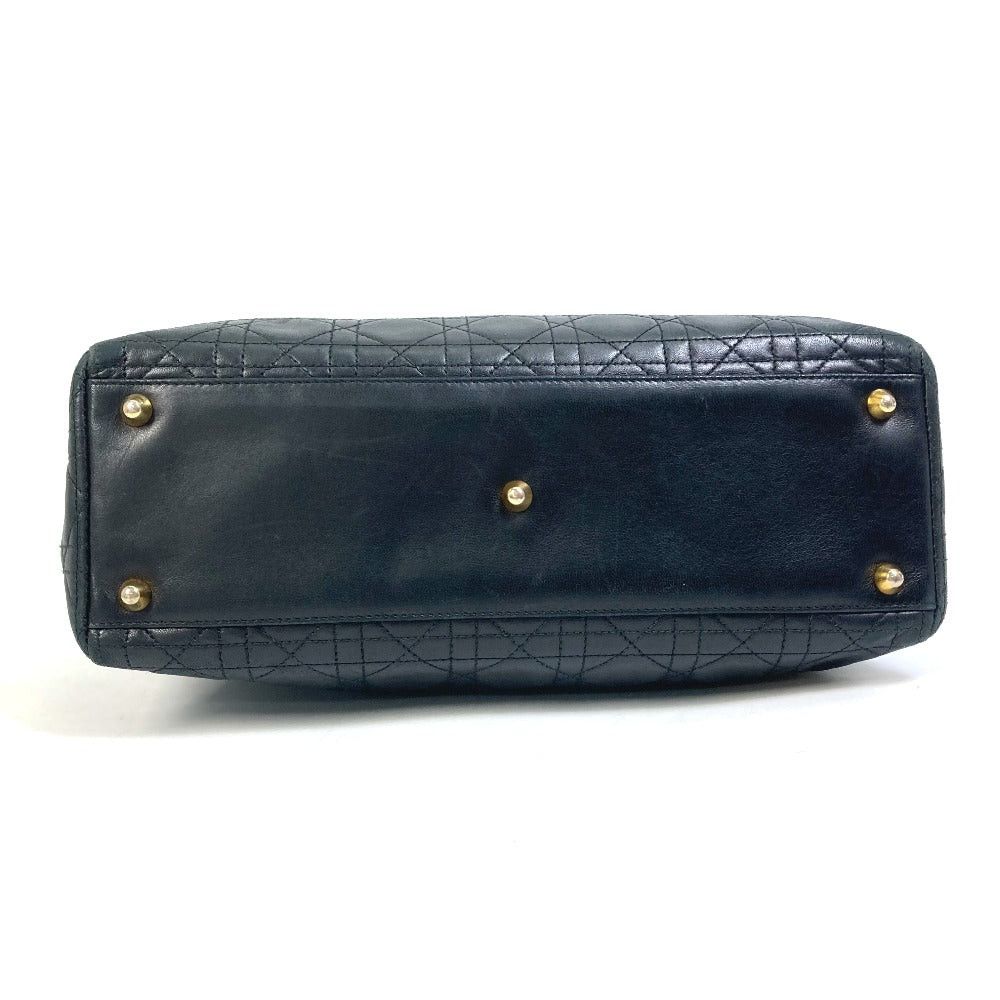 Dior Dior Canape Lady Briefcase 2 Way Bag Shoulder Shawl Handbag Leather Women Black Size ONE SIZE - 6 Thumbnail