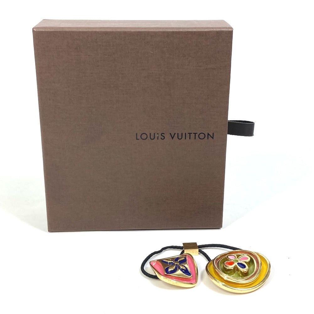 Louis Vuitton Louis Vuitton M65351 Monogram Elasticity Naif Hair Accessory Elastic Metal Women Gold Size ONE SIZE - 7 Thumbnail