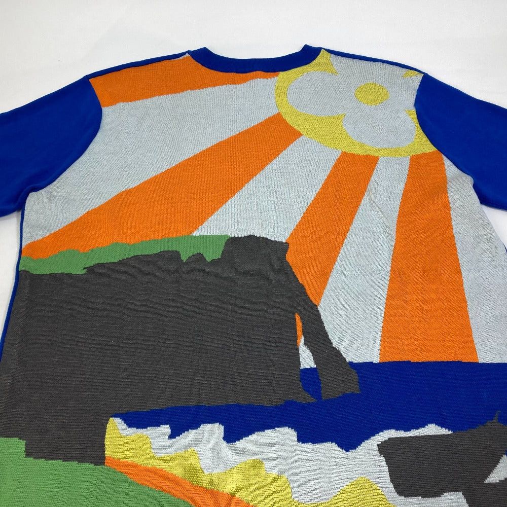 Louis Vuitton Louis Vuitton 21Ss Lvm Intarsia Crew-Neck Knit Tops Apparel (Clothing) Rm211M Short-Sleeved T-Shirt Cotton Men Blue Size US L / EU 52-54 / 3 - 11 Thumbnail
