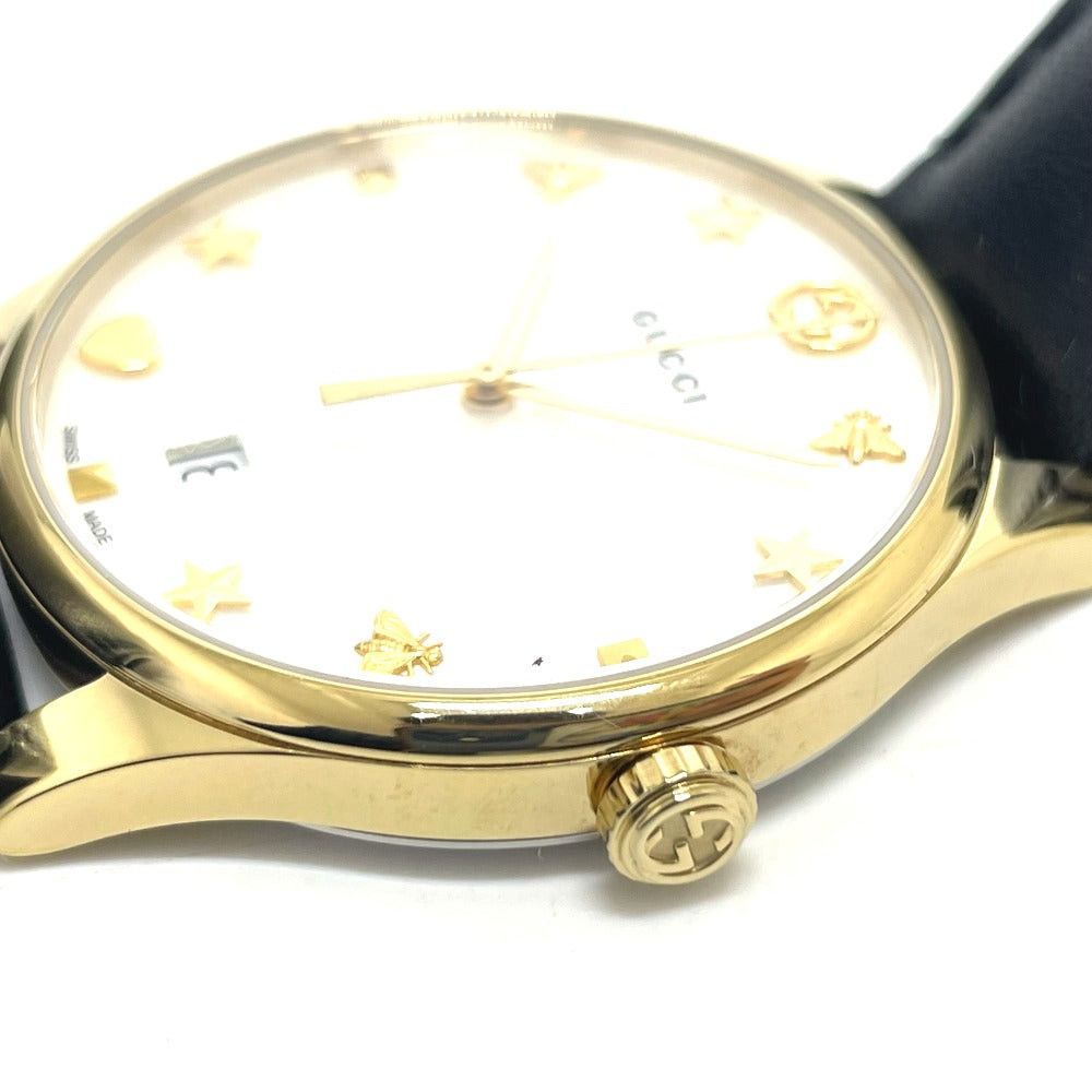 Gucci Gucci Watch (Timepiece) Mother-Of-Pearl Quartz Date Wristwatch Ss Women Gold Size ONE SIZE - 8 Thumbnail