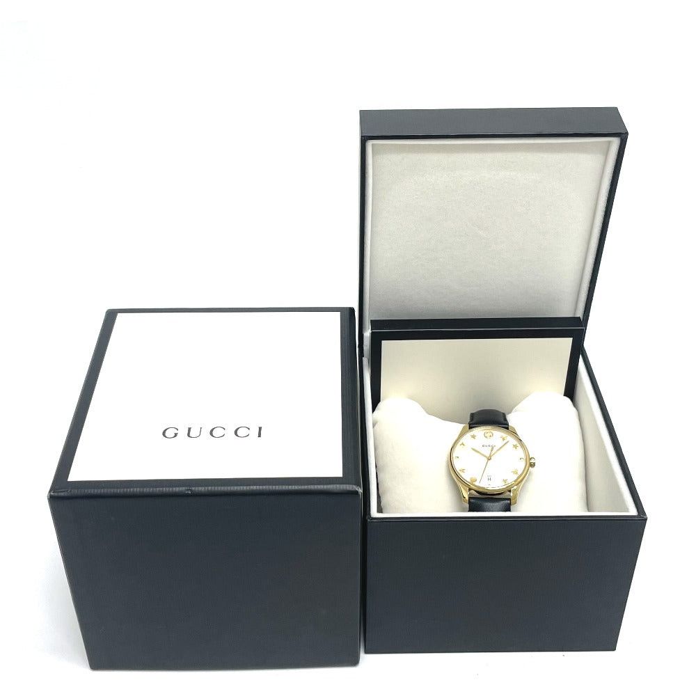 Gucci Gucci Watch (Timepiece) Mother-Of-Pearl Quartz Date Wristwatch Ss Women Gold Size ONE SIZE - 12 Thumbnail