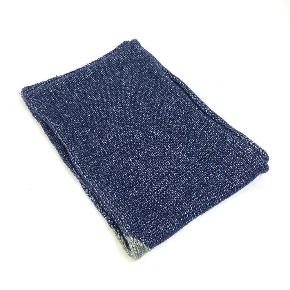 Fendi Fendi F Logo Knit Scarf Wool Women Navy Type Size ONE SIZE - 4 Thumbnail