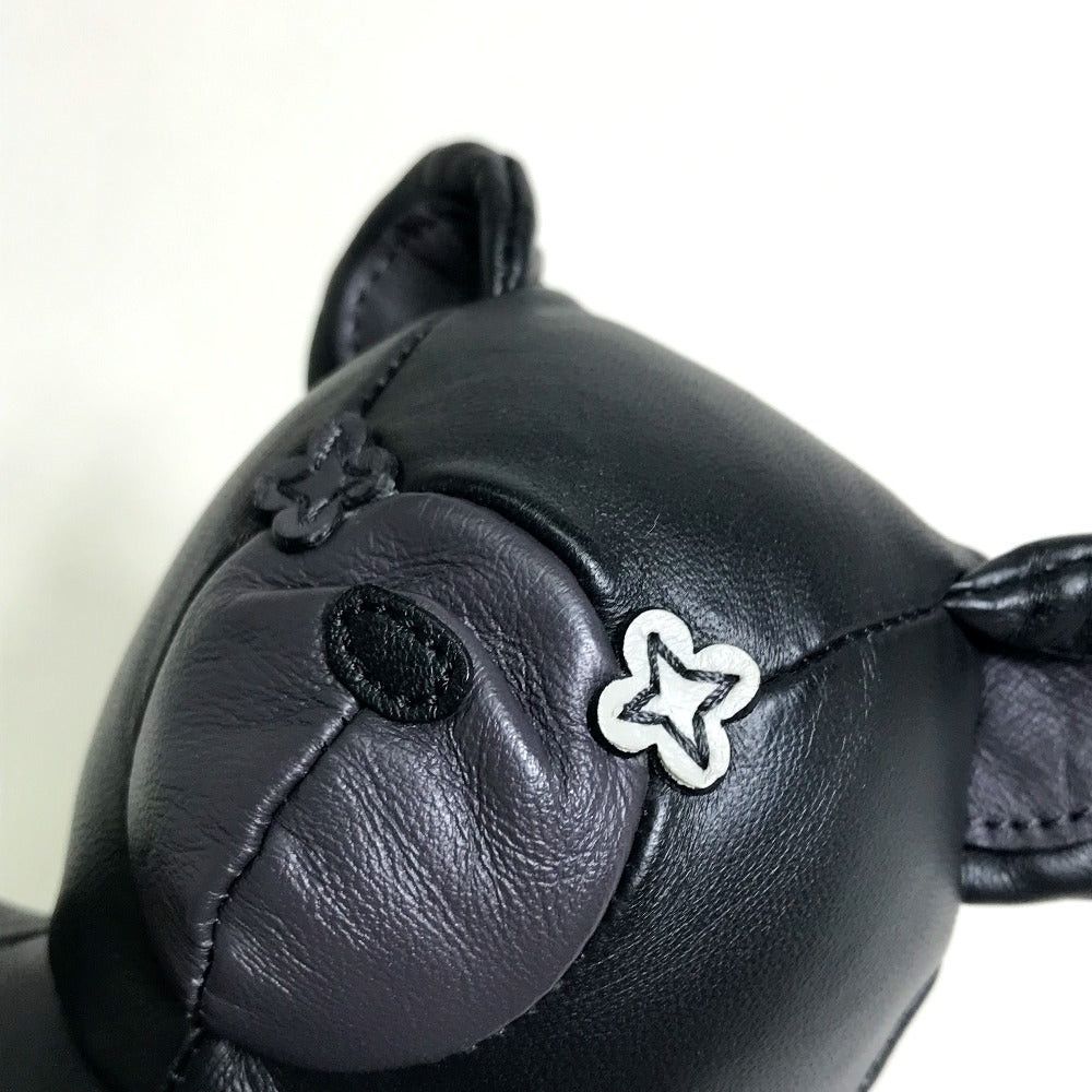 Louis Vuitton Louis Vuitton Gi0184 Monogram Eclipse Hiroshi Fujiwara Dudley. Fragment Teddy Bear Stuffed Toy Puppet Objet D'Art Canvas Unisex Black Size ONE SIZE - 4 Thumbnail