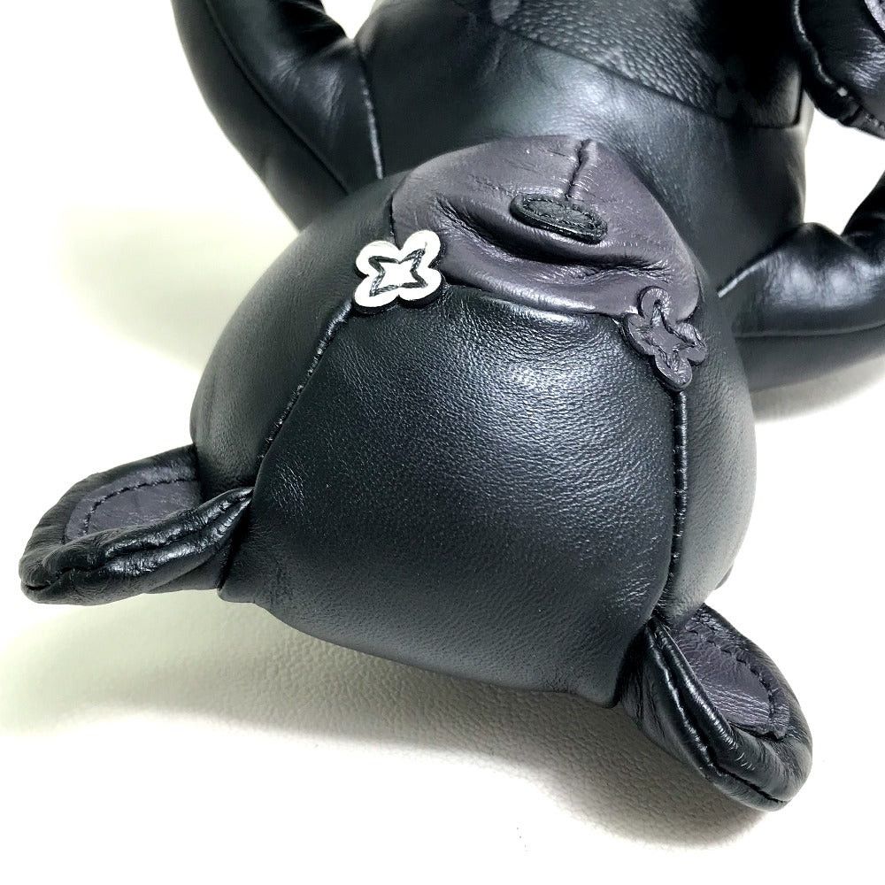 Louis Vuitton Louis Vuitton Gi0184 Monogram Eclipse Hiroshi Fujiwara Dudley. Fragment Teddy Bear Stuffed Toy Puppet Objet D'Art Canvas Unisex Black Size ONE SIZE - 5 Thumbnail