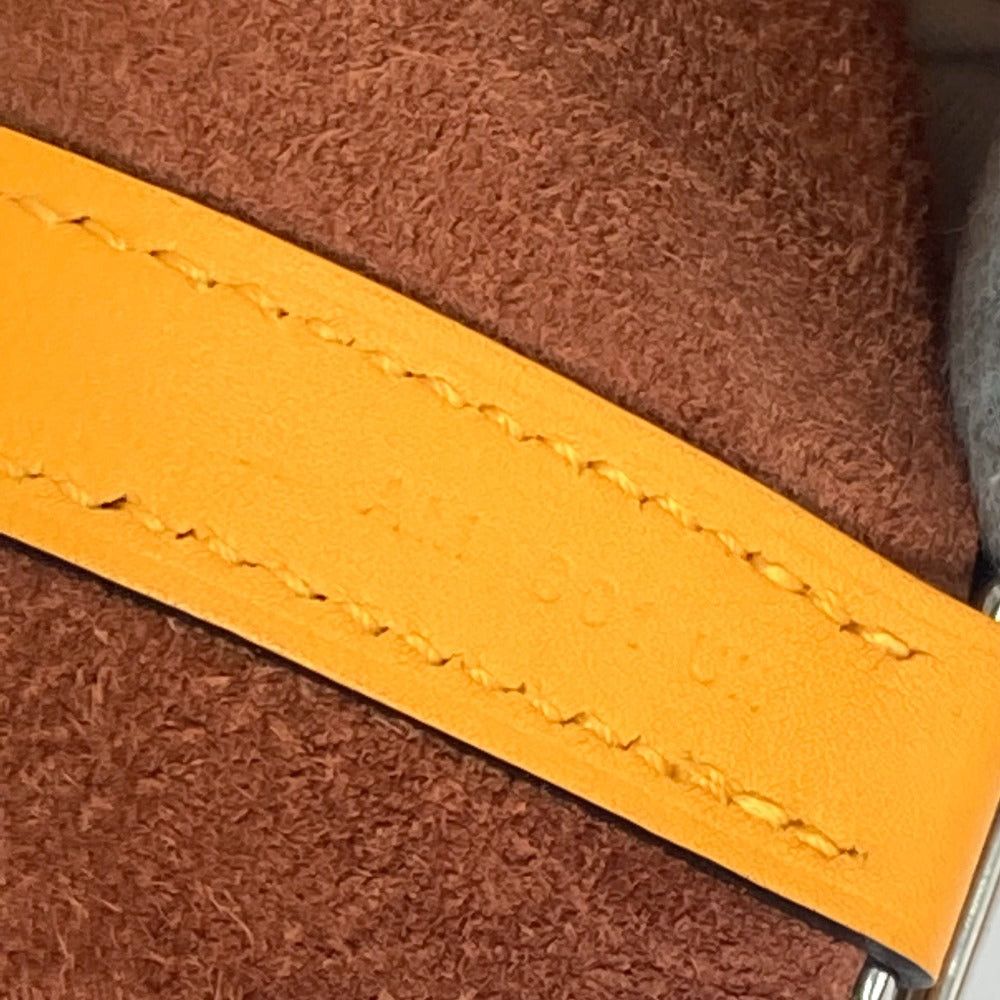 Hermes Hermes Bicolor Picotin Lock Pm 18 Briefcase Tote Bag Handbag Togo Women Brown×Orange Size ONE SIZE - 15 Thumbnail