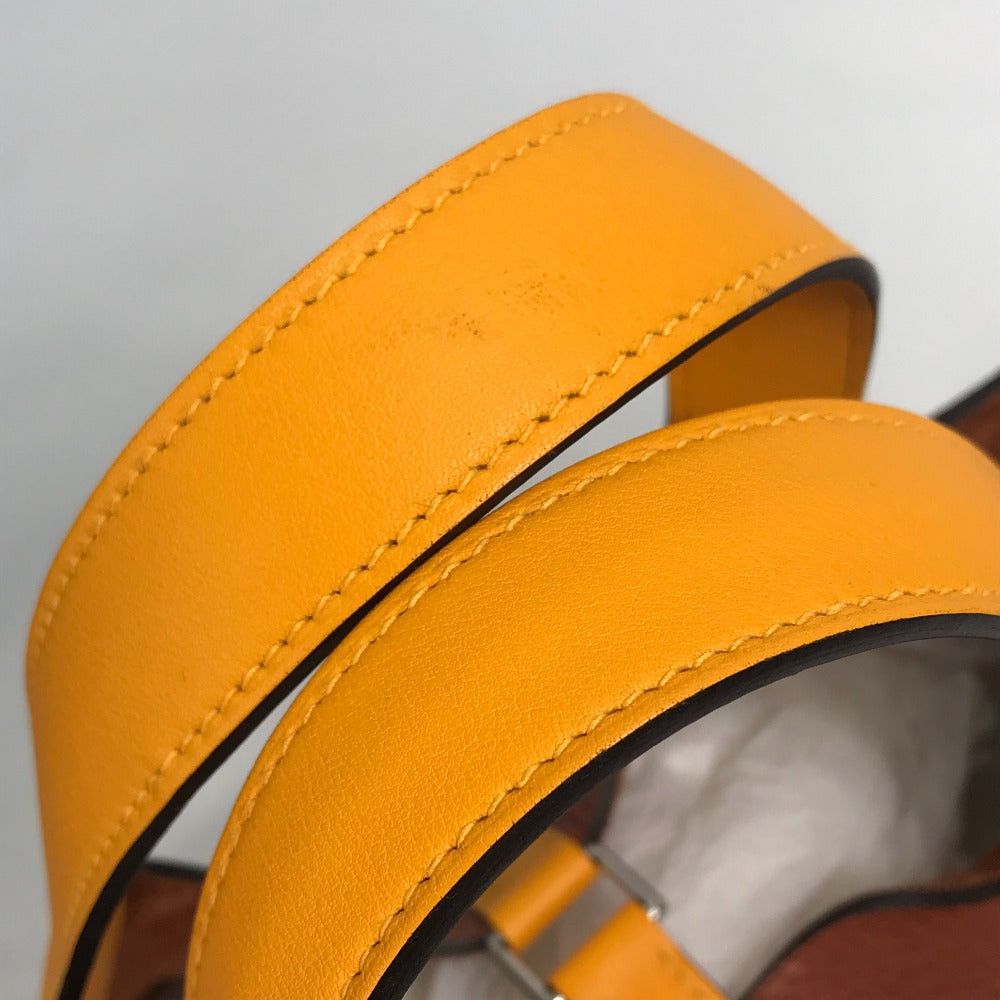 Hermes Hermes Bicolor Picotin Lock Pm 18 Briefcase Tote Bag Handbag Togo Women Brown×Orange Size ONE SIZE - 7 Thumbnail
