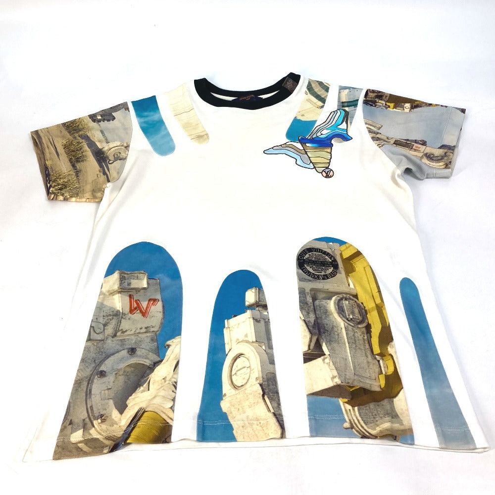 Louis Vuitton Louis Vuitton Logo Apparel (Clothing) Tops Round-Necked (T-Shirt) Short-Sleeved T-Shirt Cotton Women White Size M / US 6-8 / IT 42-44 - 3 Thumbnail