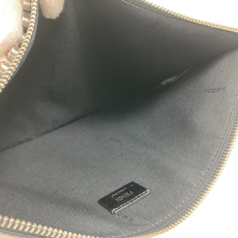 Fendi Fendi Studs Pouch Karl Lagerfeld Carlito Briefcase Clutch Bag Leather Men Black Size ONE SIZE - 11 Thumbnail