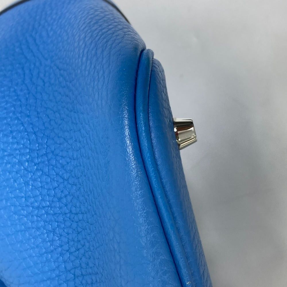 Hermes Hermes Picotin Rock Touch Gm Briefcase Tote Bag Handbag Trillon Clemence Women Blue Paradise Size ONE SIZE - 13 Thumbnail