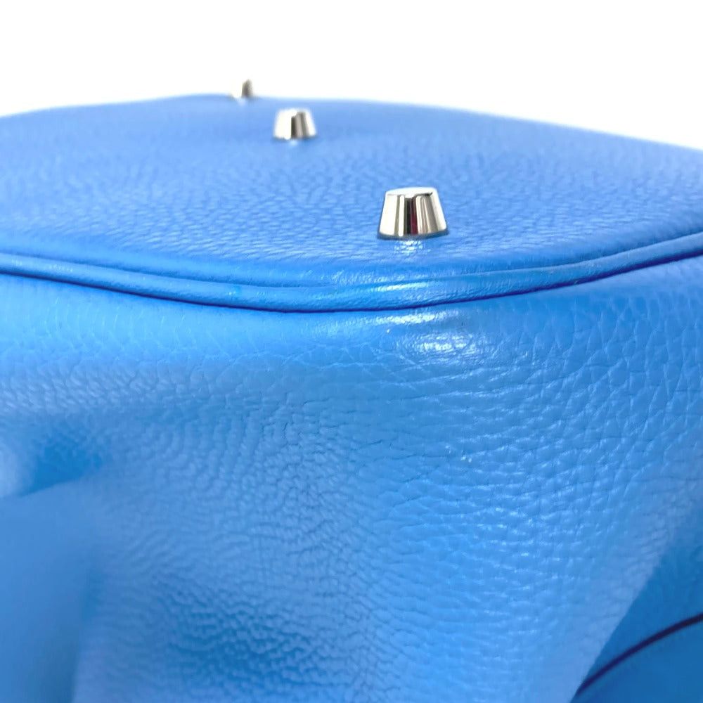 Hermes Hermes Picotin Rock Touch Gm Briefcase Tote Bag Handbag Trillon Clemence Women Blue Paradise Size ONE SIZE - 12 Thumbnail