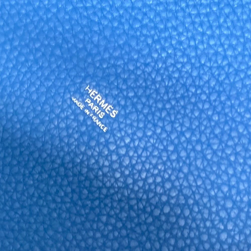 Hermes Hermes Picotin Rock Touch Gm Briefcase Tote Bag Handbag Trillon Clemence Women Blue Paradise Size ONE SIZE - 8 Thumbnail