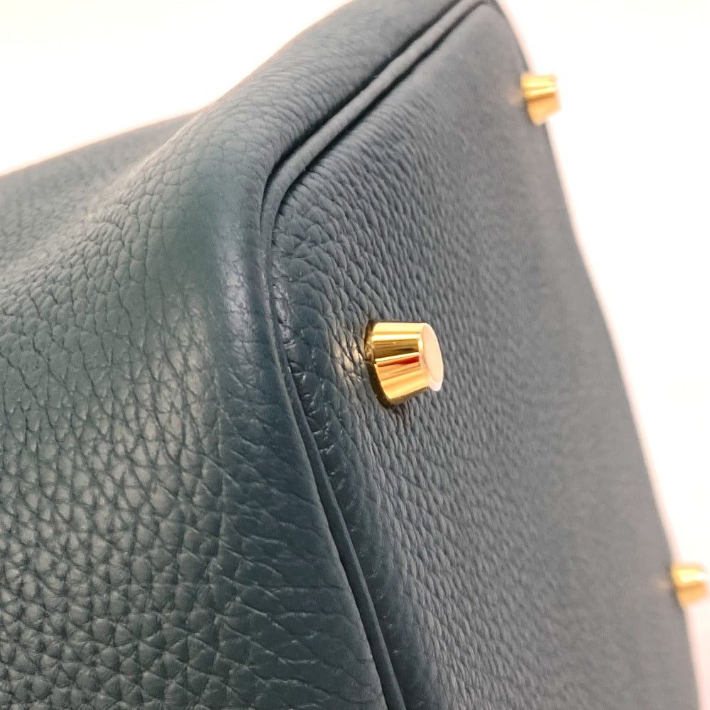 Hermes Hermes Picotin Lock Mm Briefcase Tote Bag Handbag Trillon Clemence Women Veil Suppression (Beekeeping, Apiculture) Green×Blue Size ONE SIZE - 7 Thumbnail