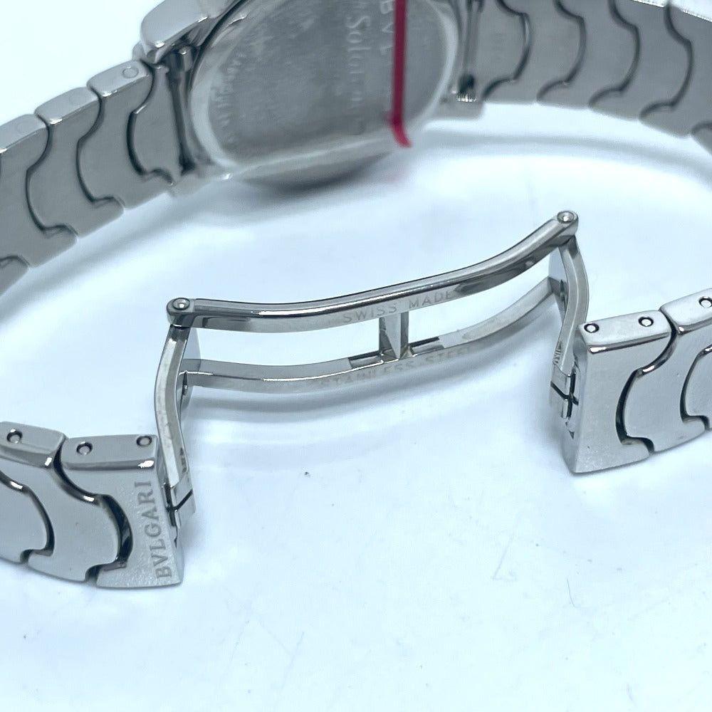 Bvlgari Bvlgari St29S Solo Tempo Quartz Date Wristwatch Ss Women Silver Size ONE SIZE - 9 Thumbnail