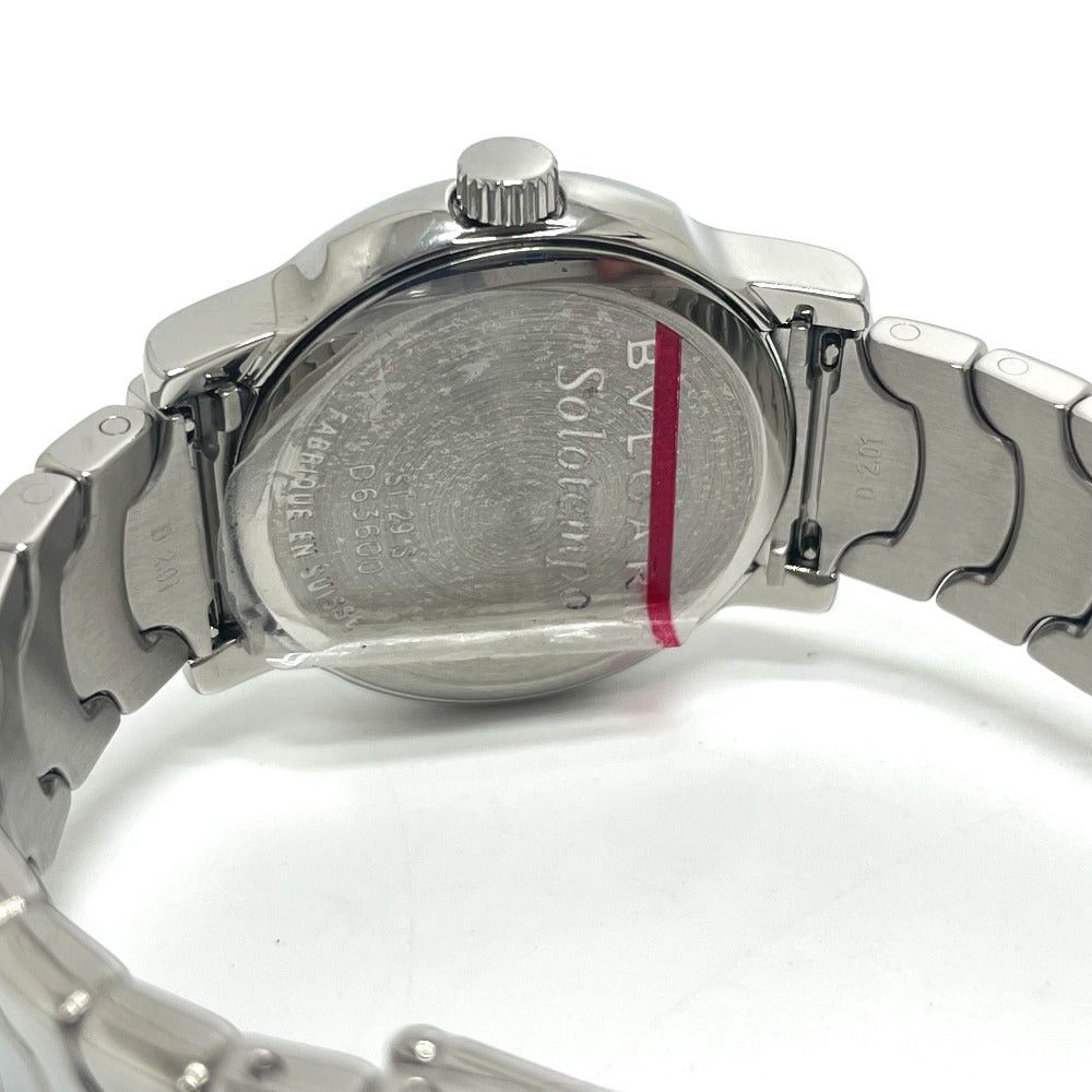 Bvlgari Bvlgari St29S Solo Tempo Quartz Date Wristwatch Ss Women Silver Size ONE SIZE - 8 Thumbnail
