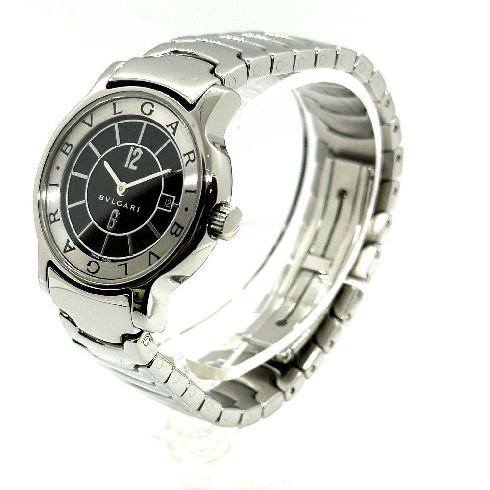 Bvlgari Bvlgari St29S Solo Tempo Quartz Date Wristwatch Ss Women Silver Size ONE SIZE - 2 Thumbnail