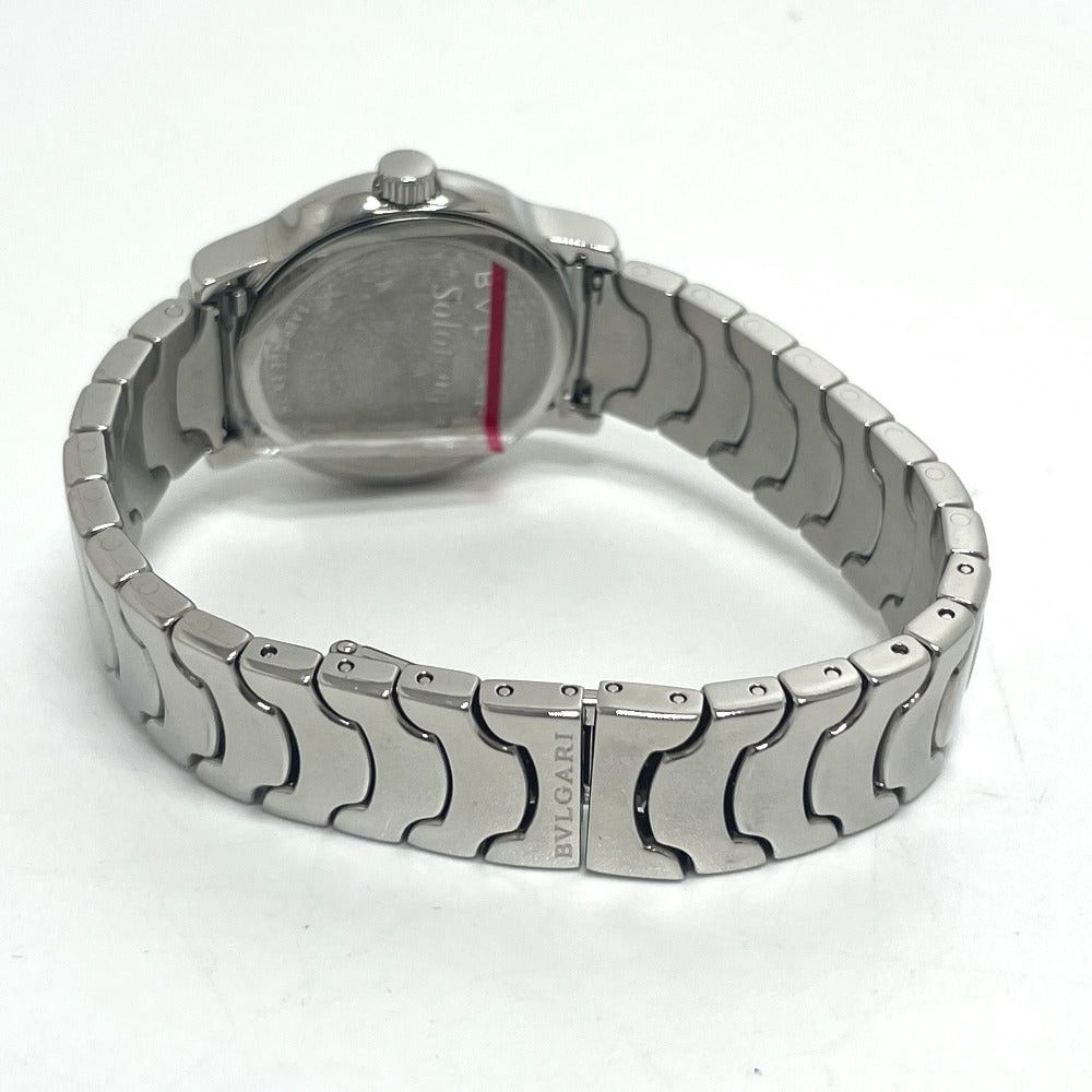 Bvlgari Bvlgari St29S Solo Tempo Quartz Date Wristwatch Ss Women Silver Size ONE SIZE - 7 Thumbnail