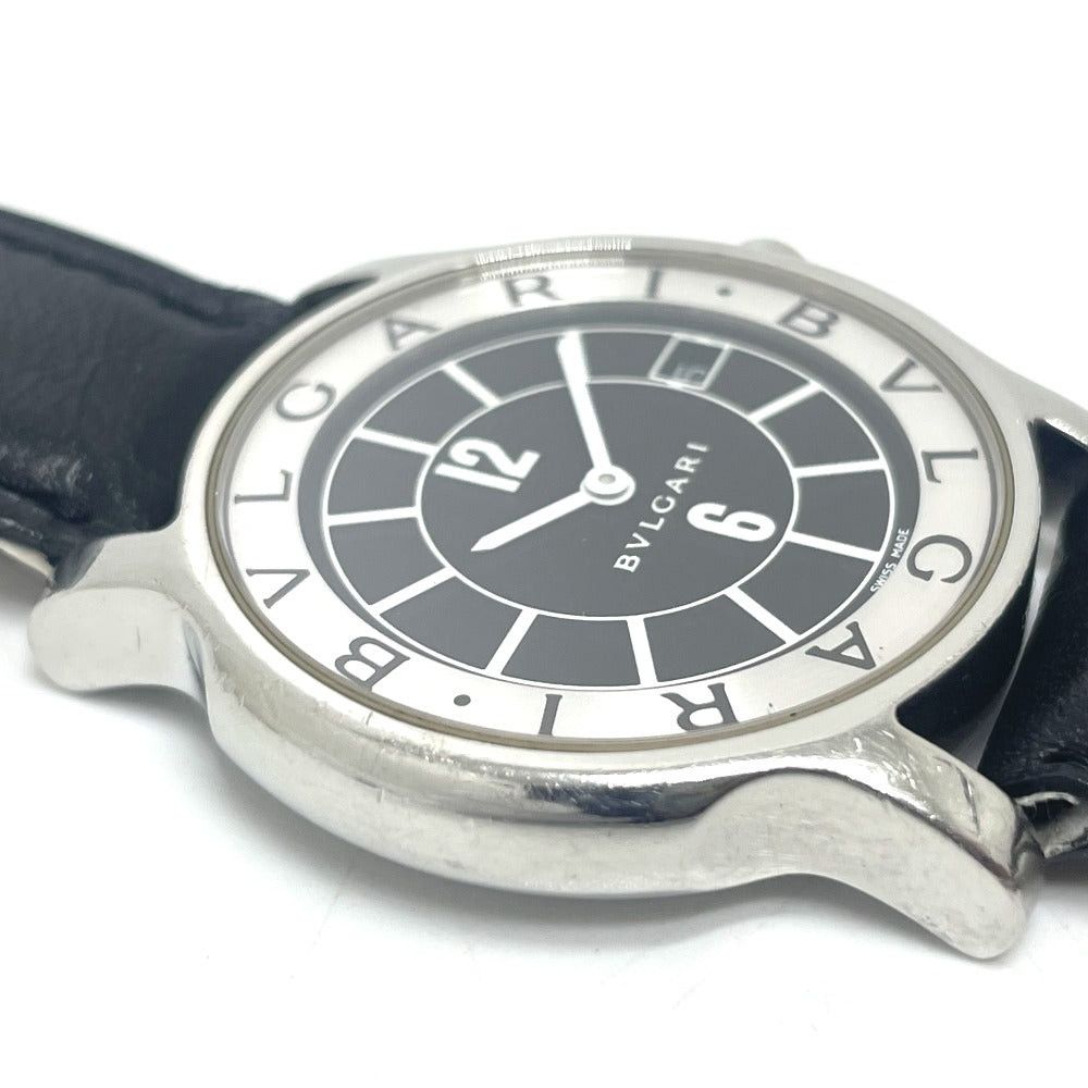 Bvlgari Bvlgari St35S Solo Tempo Quartz Date Wristwatch Ss Men Silver Size ONE SIZE - 11 Thumbnail