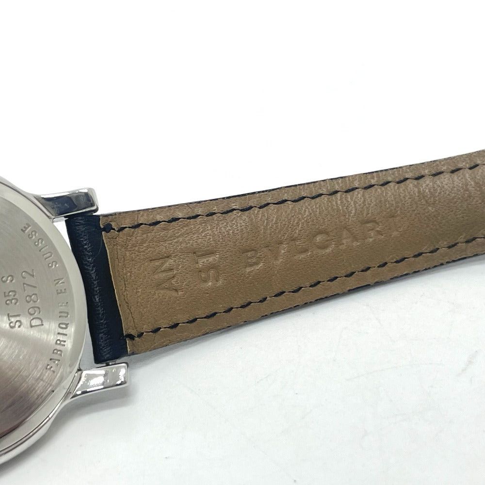Bvlgari Bvlgari St35S Solo Tempo Quartz Date Wristwatch Ss Men Silver Size ONE SIZE - 7 Thumbnail
