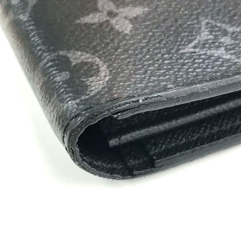 Louis Vuitton Louis Vuitton M61697 Monogram Eclipse Small Leather Belt Worn By Commoners In Ancient Japan Braza Bi-Fold Wallet Long Canvas Men Black Size ONE SIZE - 7 Thumbnail