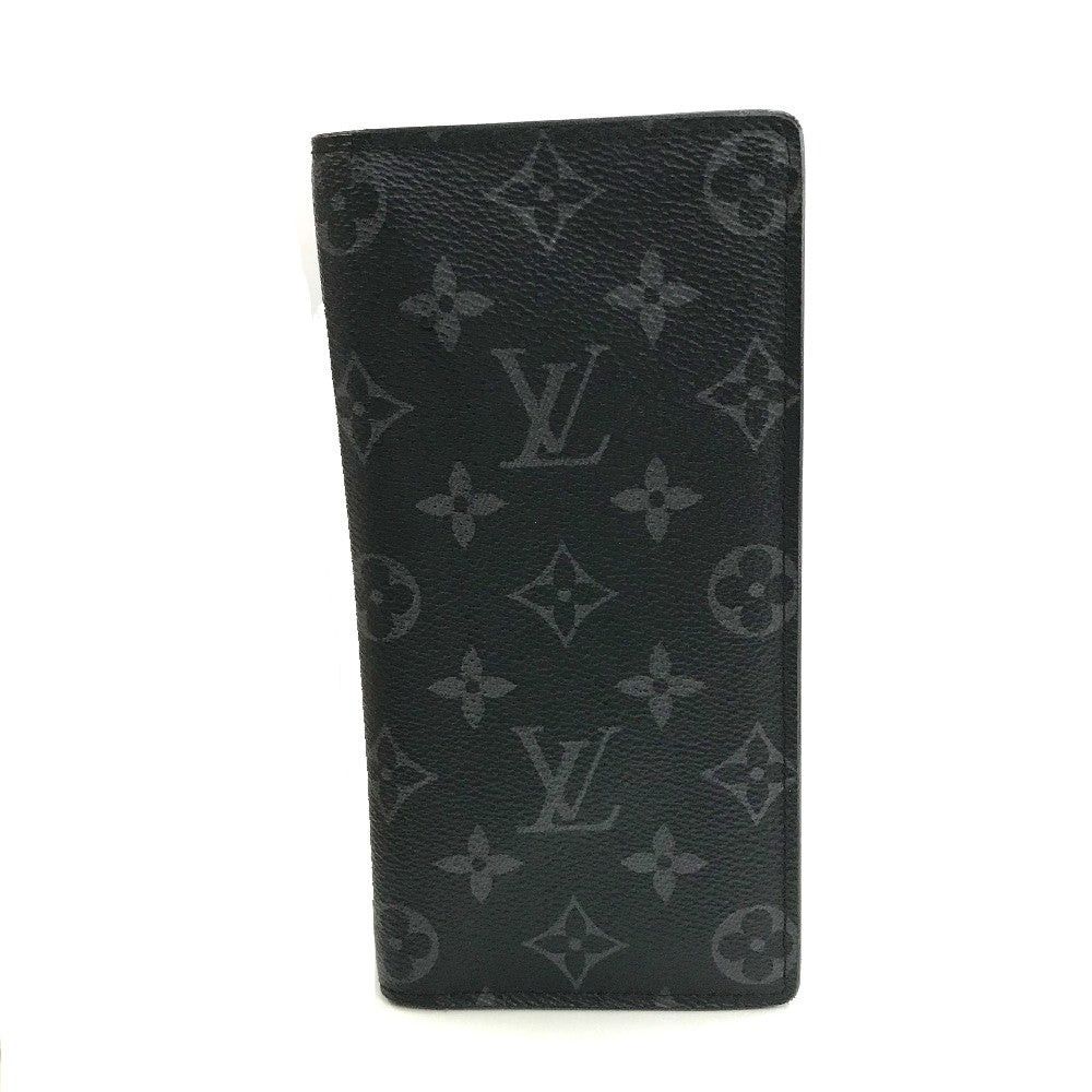 Louis Vuitton Louis Vuitton M61697 Monogram Eclipse Small Leather Belt Worn By Commoners In Ancient Japan Braza Bi-Fold Wallet Long Canvas Men Black Size ONE SIZE - 2 Thumbnail