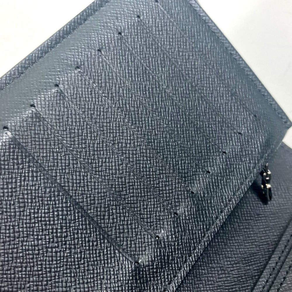 Louis Vuitton Louis Vuitton M61697 Monogram Eclipse Small Leather Belt Worn By Commoners In Ancient Japan Braza Bi-Fold Wallet Long Canvas Men Black Size ONE SIZE - 11 Thumbnail