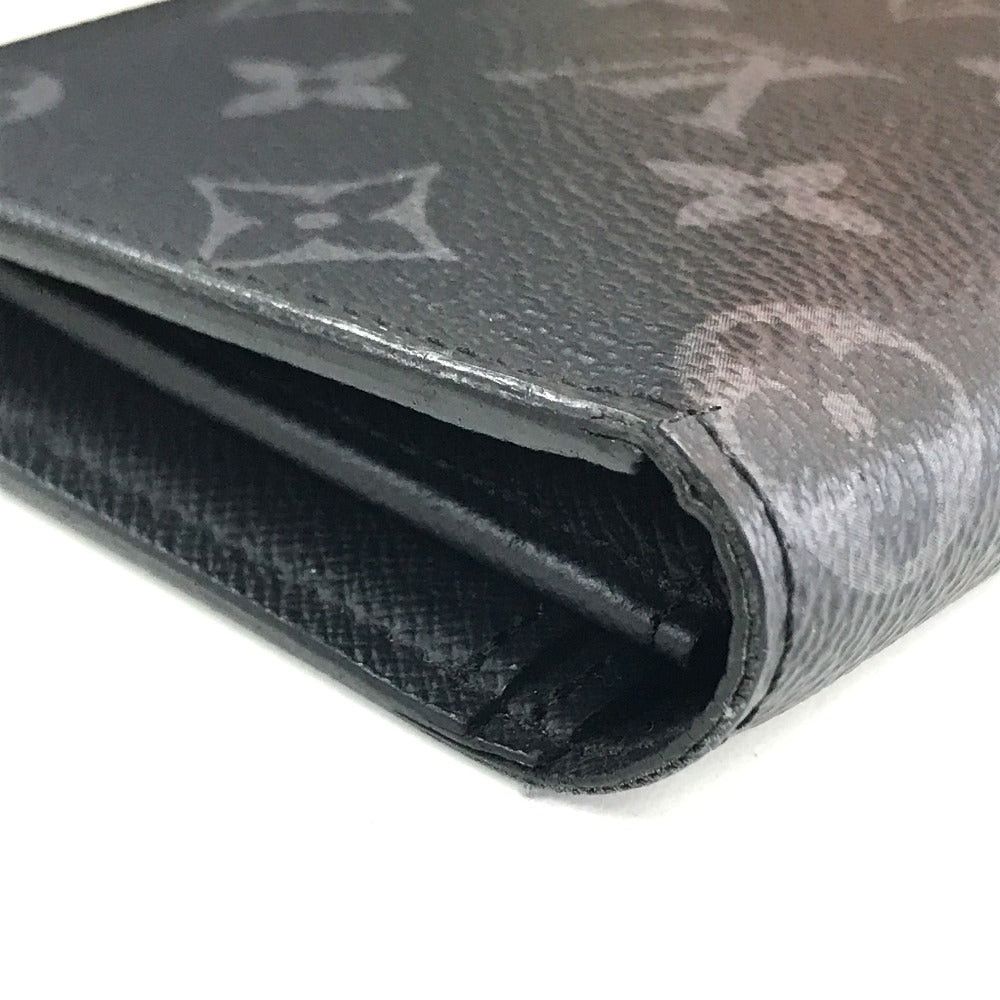 Louis Vuitton Louis Vuitton M61697 Monogram Eclipse Small Leather Belt Worn By Commoners In Ancient Japan Braza Bi-Fold Wallet Long Canvas Men Black Size ONE SIZE - 8 Thumbnail