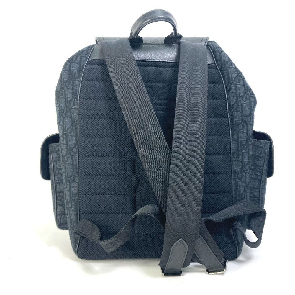 Dior Dior 1Adba161Yks 23Ss Saddle Oblique Backpack Briefcase Rucksack Canvas/Leather Men Navy Size ONE SIZE - 2 Thumbnail