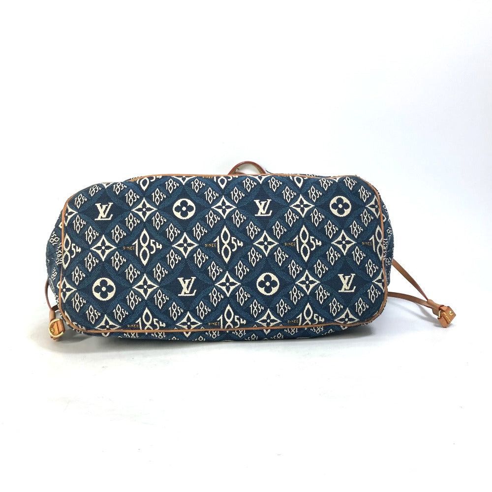 Louis Vuitton Louis Vuitton M57484 Monogram Jacquard With Pouch Neverfull Mm Since1854 Shoulder Bag Shawl Tote (Loom, Fabric) Women Navy Size ONE SIZE - 4 Thumbnail