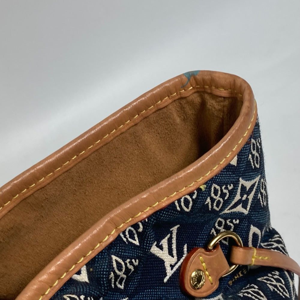 Louis Vuitton Louis Vuitton M57484 Monogram Jacquard With Pouch Neverfull Mm Since1854 Shoulder Bag Shawl Tote (Loom, Fabric) Women Navy Size ONE SIZE - 11 Thumbnail
