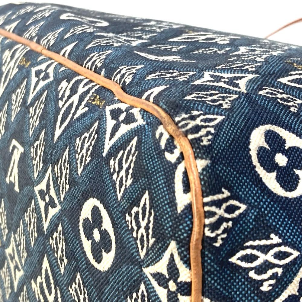 Louis Vuitton Louis Vuitton M57484 Monogram Jacquard With Pouch Neverfull Mm Since1854 Shoulder Bag Shawl Tote (Loom, Fabric) Women Navy Size ONE SIZE - 7 Thumbnail