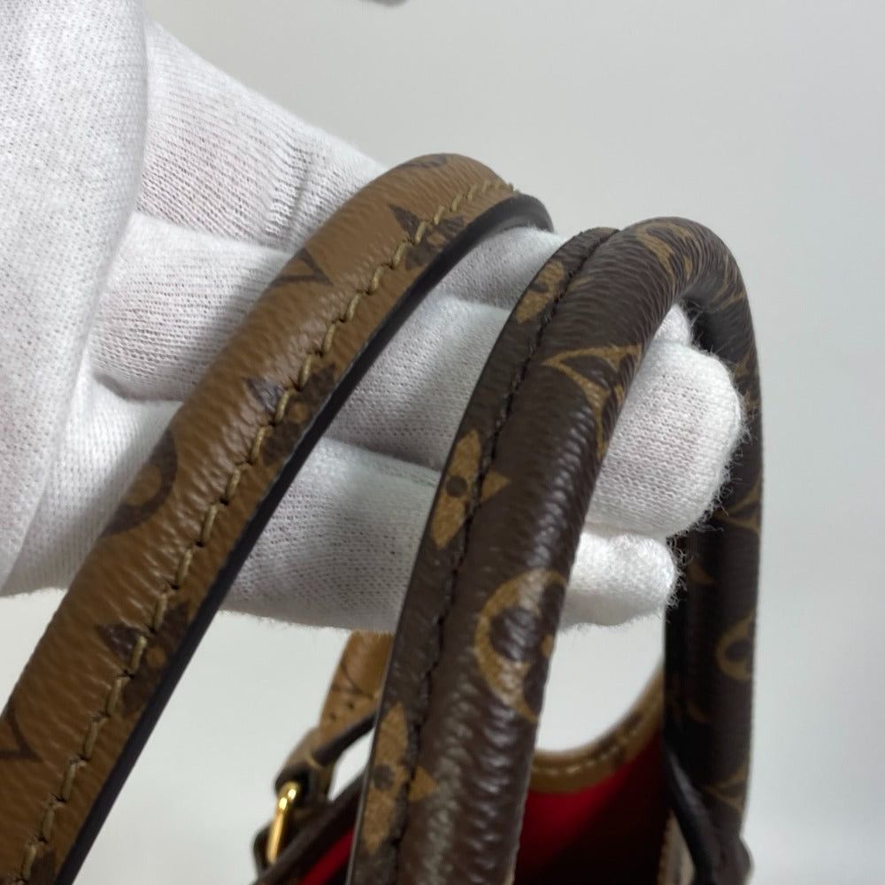 Louis Vuitton Louis Vuitton M45321 Monogram Giant On The Go Mm Briefcase Double Shoulder Bag Shawl Tote Canvas Women Brown Size ONE SIZE - 9 Thumbnail