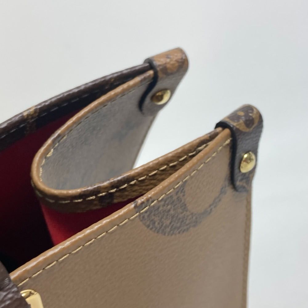 Louis Vuitton Louis Vuitton M45321 Monogram Giant On The Go Mm Briefcase Double Shoulder Bag Shawl Tote Canvas Women Brown Size ONE SIZE - 10 Thumbnail