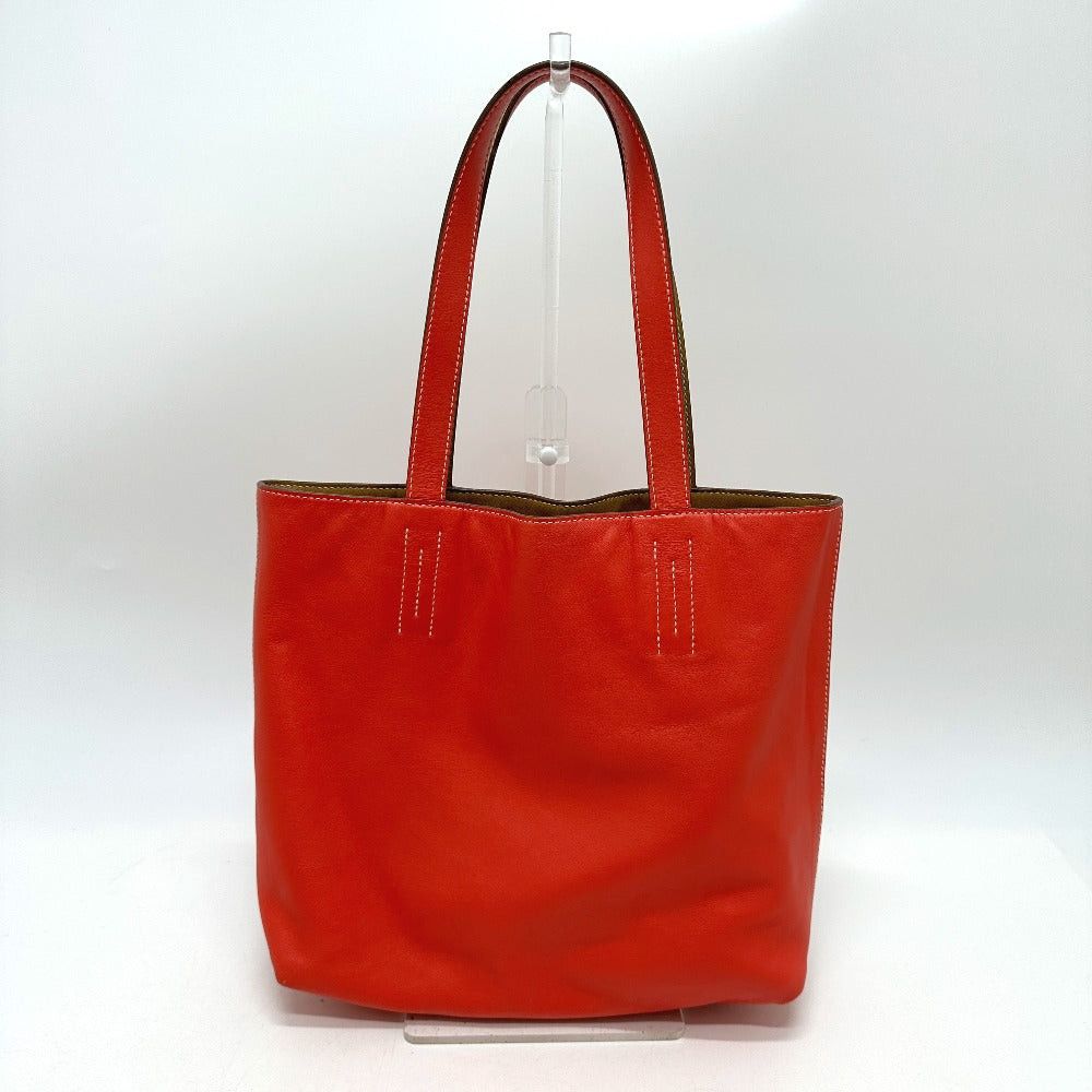 Hermes Hermes Sense Of Dooble 28 Reversible Shawl Tote Bag Leather Women Beige/Pink Size ONE SIZE - 2 Thumbnail