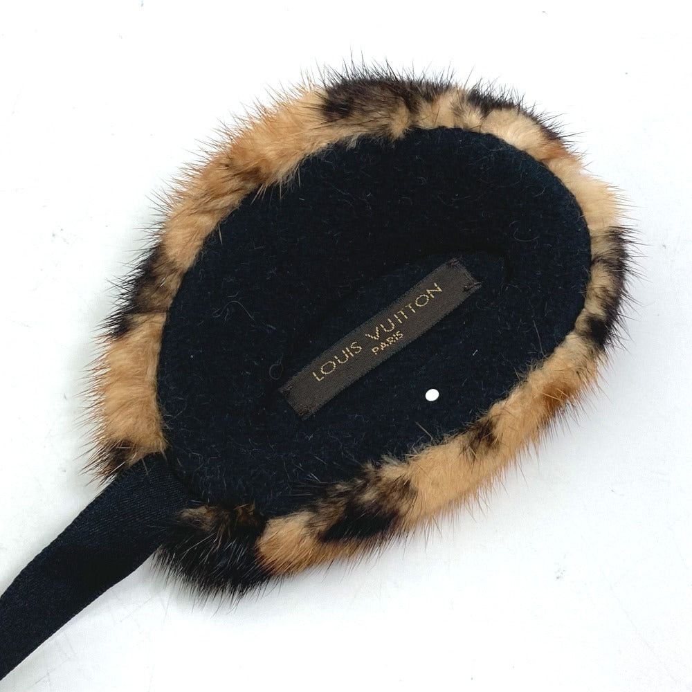 Louis Vuitton Louis Vuitton Leopard Fur Print (Design) (Panthera Pardus) Earmuffs Ear Muffler Warmers Women Brown Size ONE SIZE - 3 Thumbnail