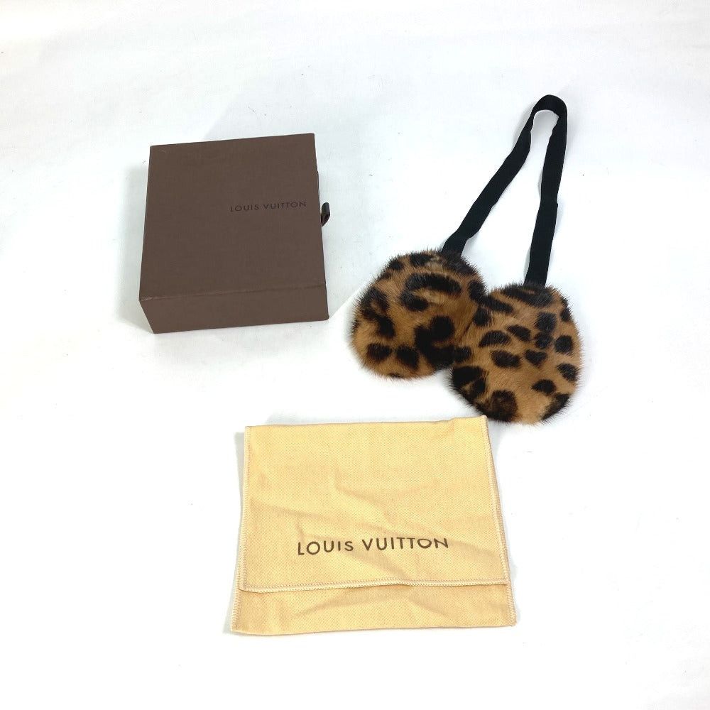 Louis Vuitton Louis Vuitton Leopard Fur Print (Design) (Panthera Pardus) Earmuffs Ear Muffler Warmers Women Brown Size ONE SIZE - 6 Thumbnail