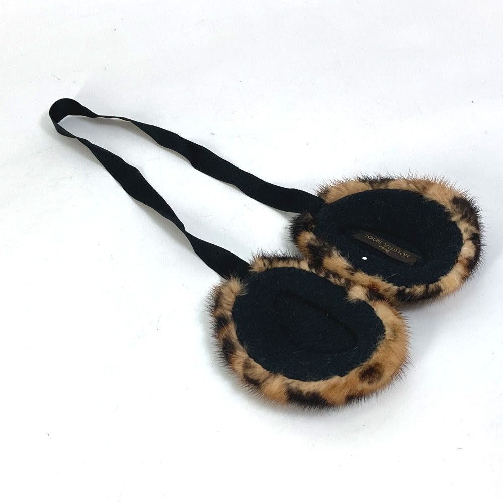 Louis Vuitton Louis Vuitton Leopard Fur Print (Design) (Panthera Pardus) Earmuffs Ear Muffler Warmers Women Brown Size ONE SIZE - 2 Thumbnail