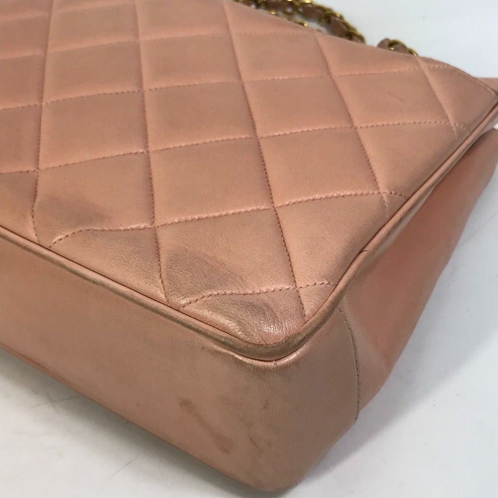 Chanel Chanel Cc Coma Mark Shawl Matelasse Briefcase Chain Bag Tote Shoulder Lambskin Women Pink Size ONE SIZE - 7 Thumbnail