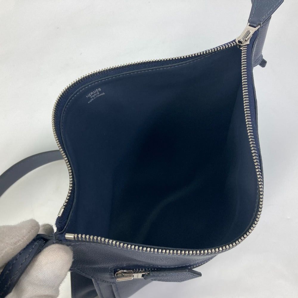 Hermes Hermes Ultra Plastic Gm Diagonal Hanging (E.G. Of A Rocket) Briefcase Shoulder Bag Leather Men Bluenewey Navy Size ONE SIZE - 12 Thumbnail