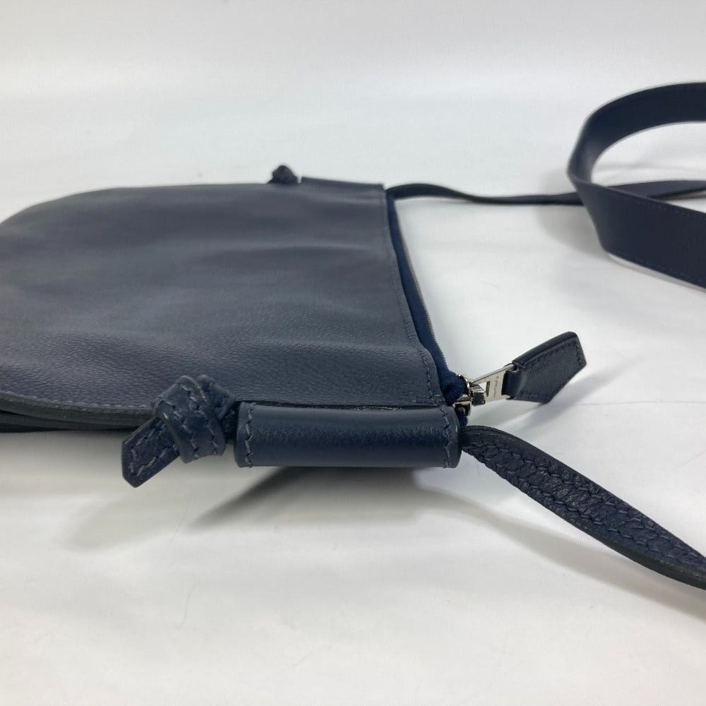 Hermes Hermes Ultra Plastic Gm Diagonal Hanging (E.G. Of A Rocket) Briefcase Shoulder Bag Leather Men Bluenewey Navy Size ONE SIZE - 7 Thumbnail
