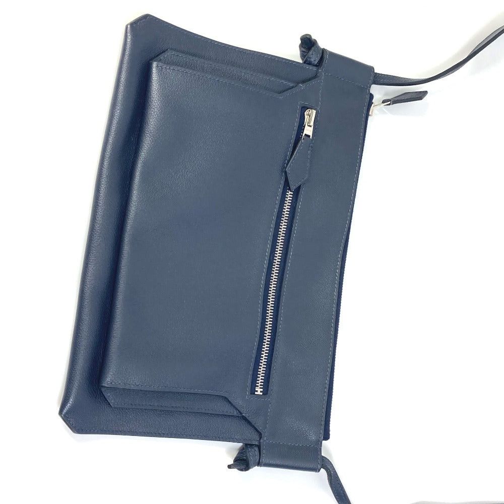 Hermes Hermes Ultra Plastic Gm Diagonal Hanging (E.G. Of A Rocket) Briefcase Shoulder Bag Leather Men Bluenewey Navy Size ONE SIZE - 4 Thumbnail