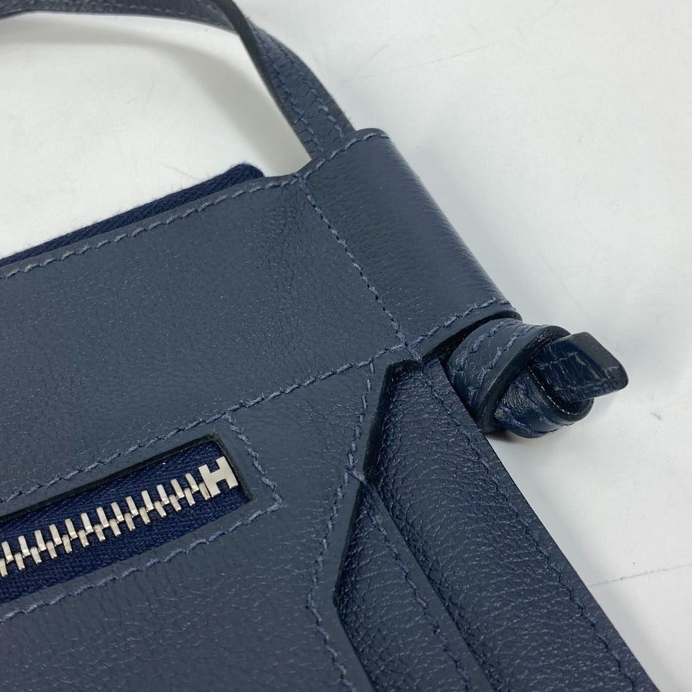 Hermes Hermes Ultra Plastic Gm Diagonal Hanging (E.G. Of A Rocket) Briefcase Shoulder Bag Leather Men Bluenewey Navy Size ONE SIZE - 11 Thumbnail